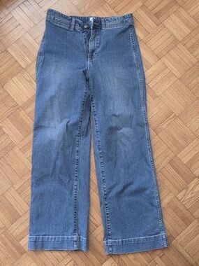 Women's 90s Style GAP High Rise Wide Leg Blue Jeans | Size 8/29T